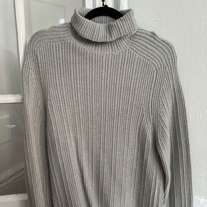 Cozy Gray Turtleneck Sweater